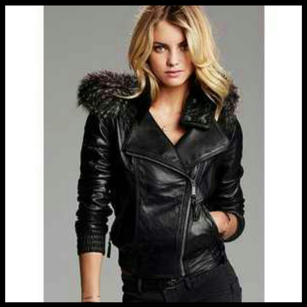 Brown Genuine Lamb Leather Bomber Jacket!